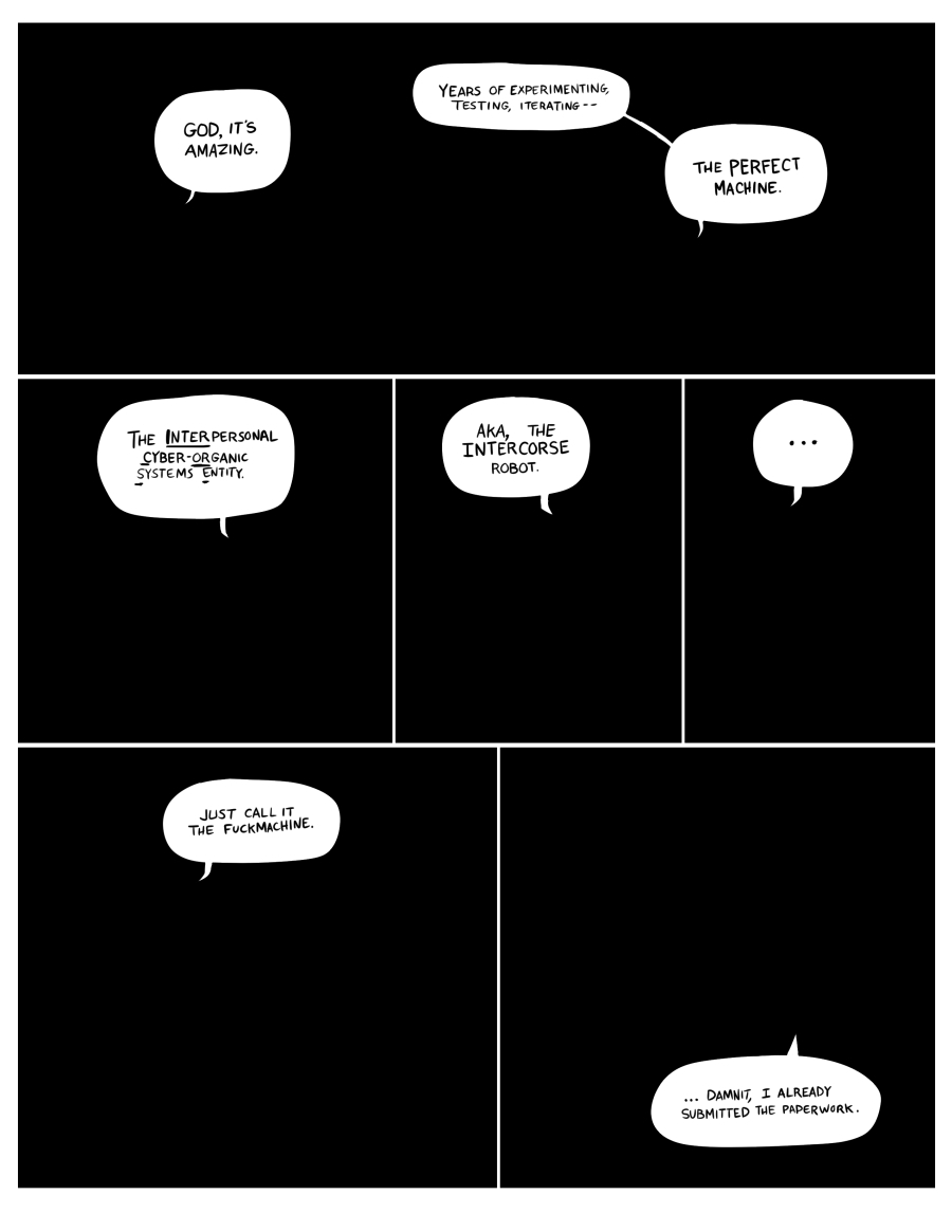 it'd help to imagine a robot